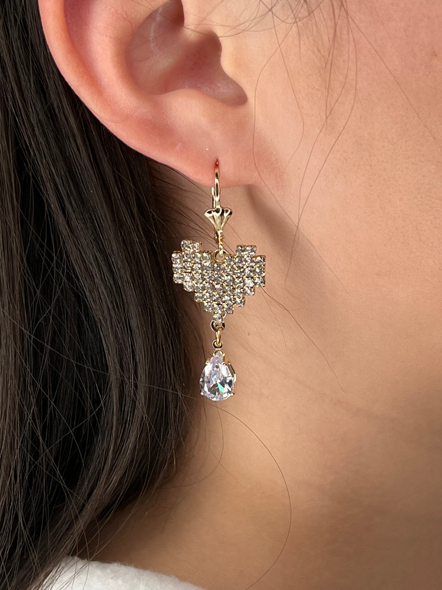 Heart Diamond earrings